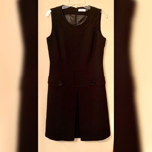 Sleeveless Calvin Klein Black Sheath Dress, 10P